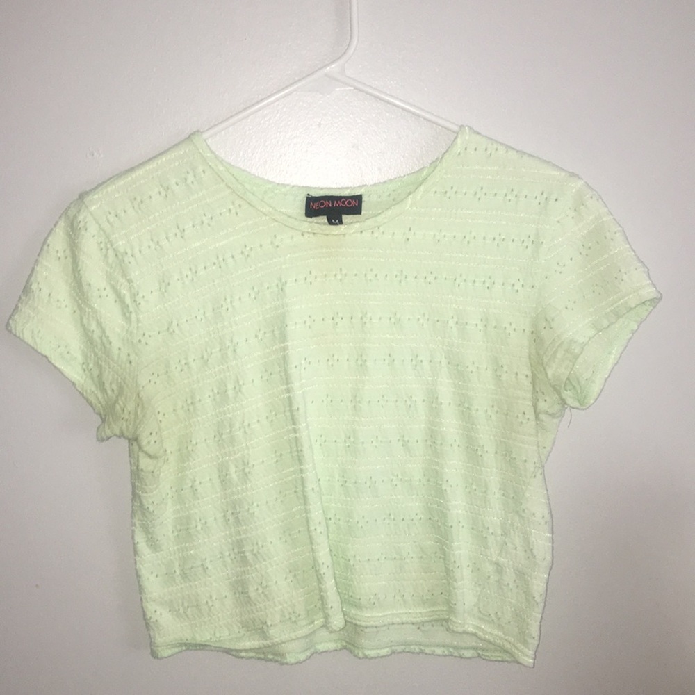 Mint green crop top tee from Urban Outfitters